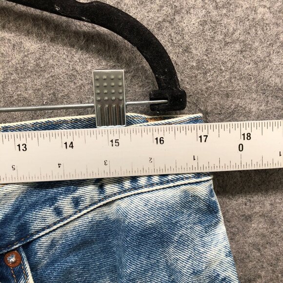 Gap 90s Loose Jeans Mens 33x32 Button Fly Blue Light Wash Cotton Relaxed Baggy - Picture 7 of 10